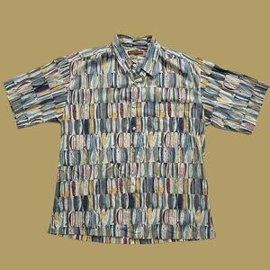 Tori Richard Aloha/Hawaiian Shirt ~ Surf Boards ~ Men's LARGE